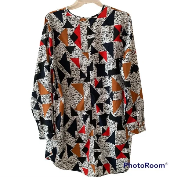 Boohoo Multicolored Dress Size 12. Pre-loved and in great condition. No stretch. - Picture 5 of 6